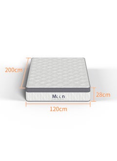 Moon Home and more.. Classic Rest Bed Mattress 28 CM Hybrid Pocket Spring Single Size Mattress 120X200 CM, Pocket Innersprings for Motion Isolation - Pressure Relieving - Medium Firm  - Image 3