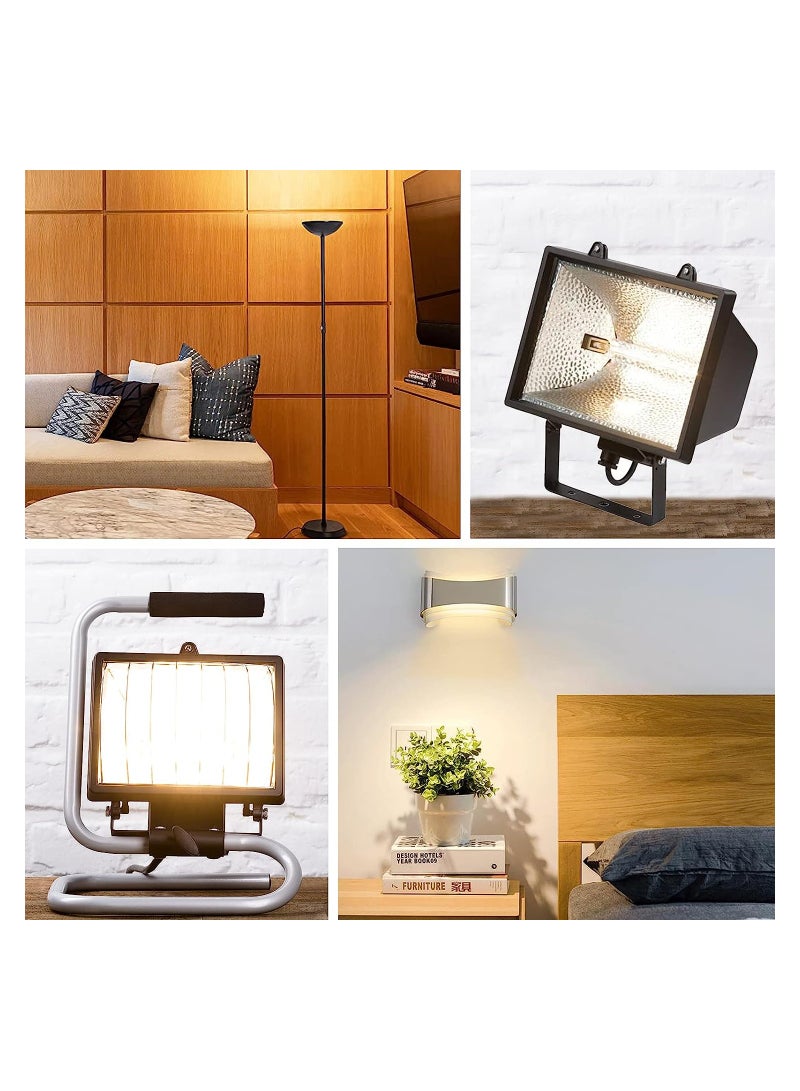 SYOSI R7s Linear Halogen Floodlight, Dimmable Light Bulb 118mm 300W 2800K, J Type Double Ended Base Bulbs Warm White for Floodlight, Landscape and Work Light, 6Pcs (Energy Class G) - Image 2