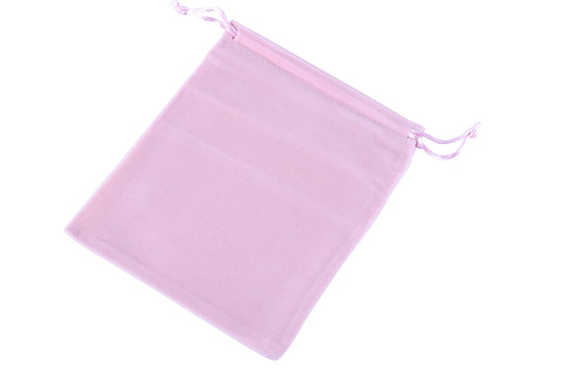 Sansam Mini Velvet Drawstring Gift Bag – 20pcs Jewelry & Accessory Pouch for Bracelets, Necklaces & Gifts, Reusable with Satin Cord, Pink - Image 3