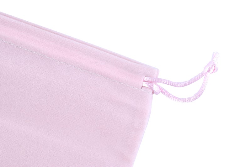 Sansam Mini Velvet Drawstring Gift Bag – 20pcs Jewelry & Accessory Pouch for Bracelets, Necklaces & Gifts, Reusable with Satin Cord, Pink - Image 4