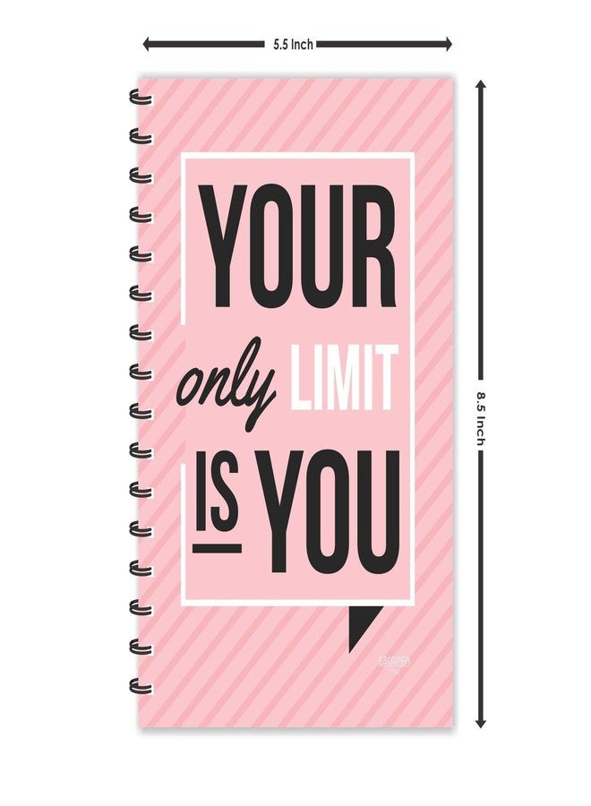 ESCAPER Your only Limit is You Motivational Quotes Diary, Ruled - A5-8.5 x 5.5 inches Quotes on Diary, Diary Notepad, Diary for Office, Diary for Gift - Image 4