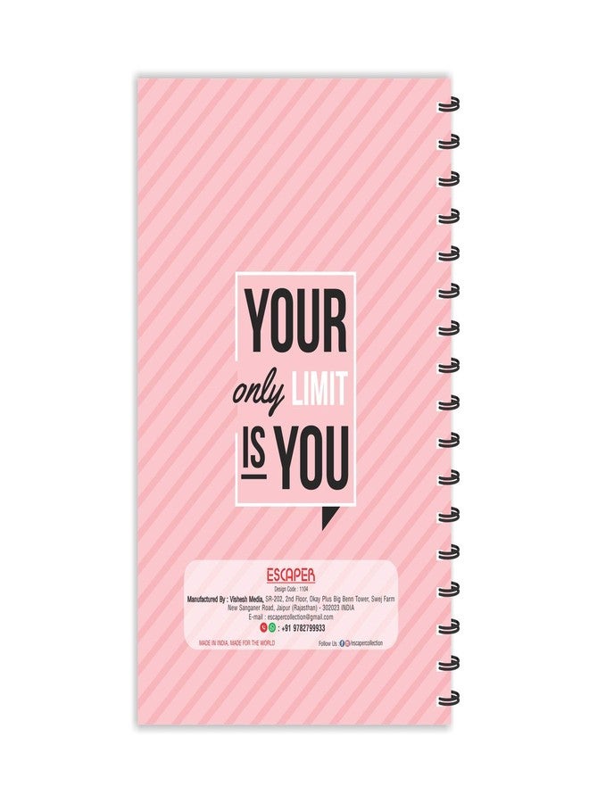 ESCAPER Your only Limit is You Motivational Quotes Diary, Ruled - A5-8.5 x 5.5 inches Quotes on Diary, Diary Notepad, Diary for Office, Diary for Gift - Image 3