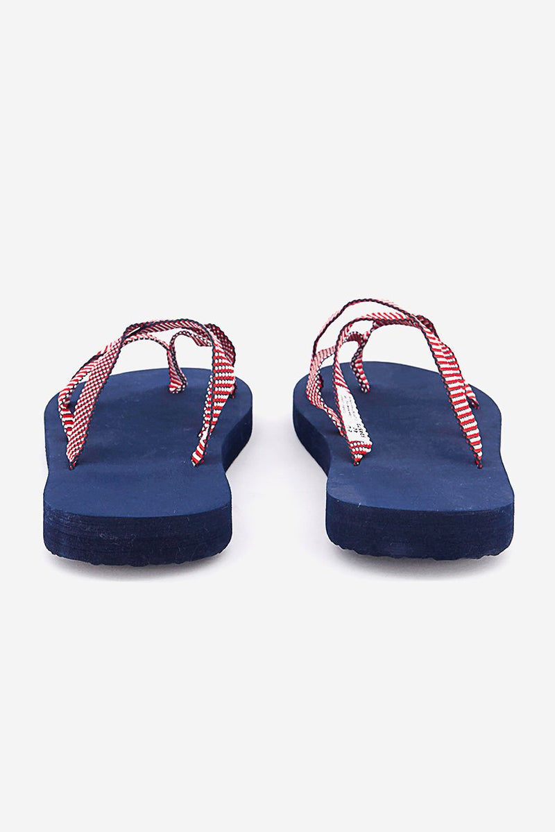 Tchibo Women Plain Slip On Slippers, Navy Blue - Image 3