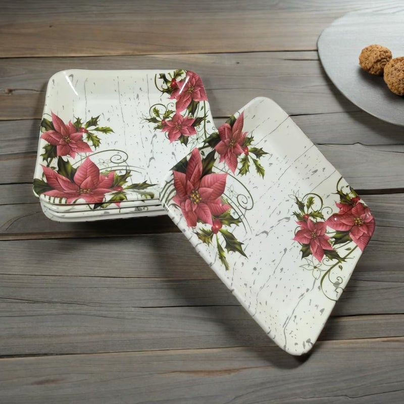 BHOJANWARE Serve Snacks in Style with Our Melamine Small Plate Set of 6-(Size-5.5 Inch / 14 CM) Perfect Addition to Your Kitchen Utensils and Dinnerware Collection! - Image 1