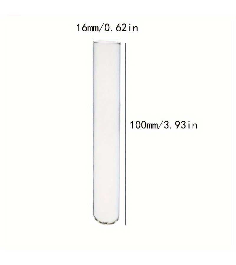 Clear Plastic Test Tubes 50 Pcs 13x78mm with Lids for Science Party - Image 2