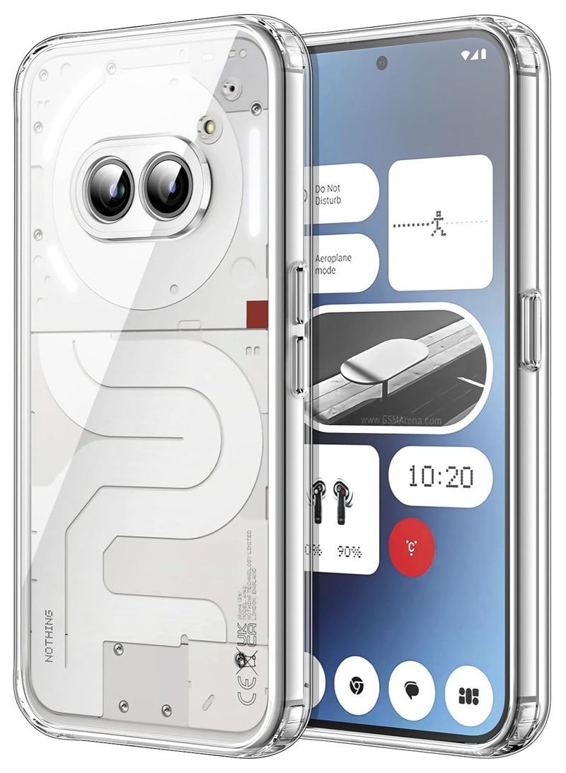 جراب شفاف لهاتف Nothing Phone 2A – غطاء صلب فائق النحافة ومقاوم للصدمات (من مادة TPU)، جراب خلفي كريستالي شفاف مقاوم للاصفرار مع حماية للكاميرا. - Image 1