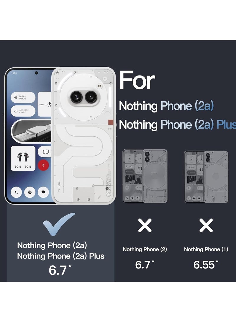 جراب شفاف لهاتف Nothing Phone 2A – غطاء صلب فائق النحافة ومقاوم للصدمات (من مادة TPU)، جراب خلفي كريستالي شفاف مقاوم للاصفرار مع حماية للكاميرا. - Image 2