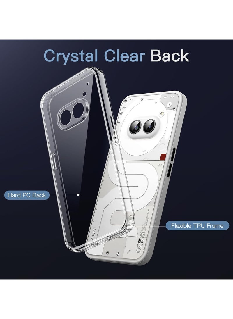 جراب شفاف لهاتف Nothing Phone 2A – غطاء صلب فائق النحافة ومقاوم للصدمات (من مادة TPU)، جراب خلفي كريستالي شفاف مقاوم للاصفرار مع حماية للكاميرا. - Image 3