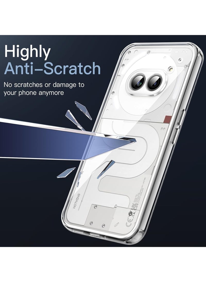 جراب شفاف لهاتف Nothing Phone 2A – غطاء صلب فائق النحافة ومقاوم للصدمات (من مادة TPU)، جراب خلفي كريستالي شفاف مقاوم للاصفرار مع حماية للكاميرا. - Image 5