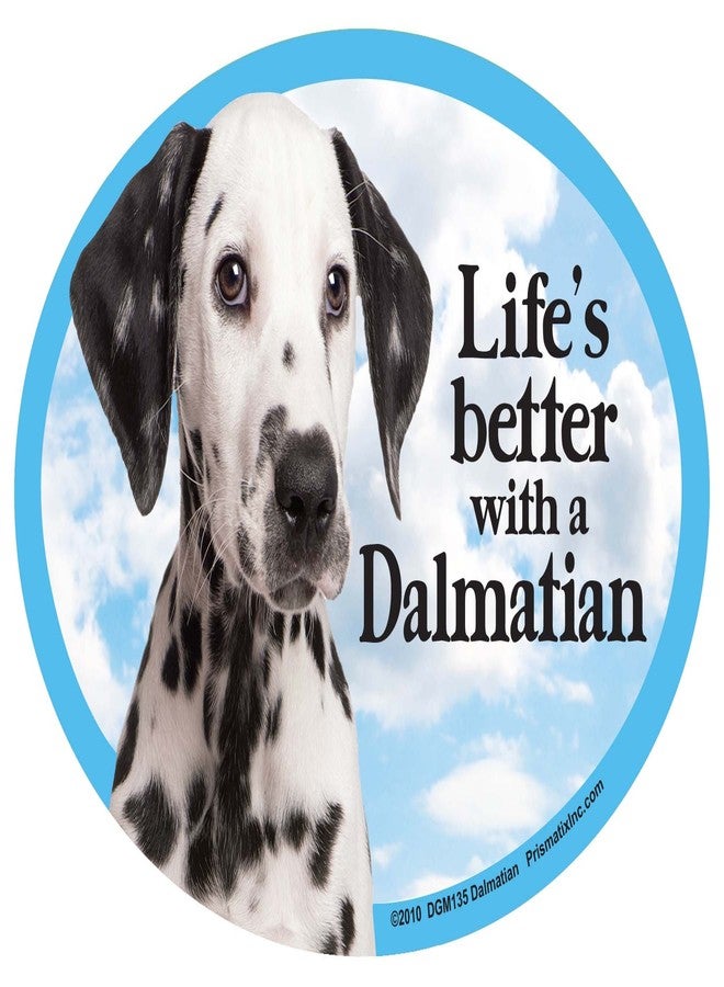 Prismatix Dalmatian Oval Dog Magnet for Cars - Image 2