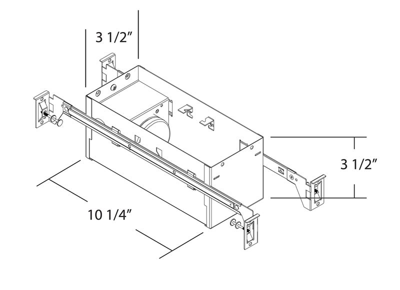 NICOR Lighting 10 inch Incandescent Step Light Fixture with Hanger Bars (15800) - Image 3