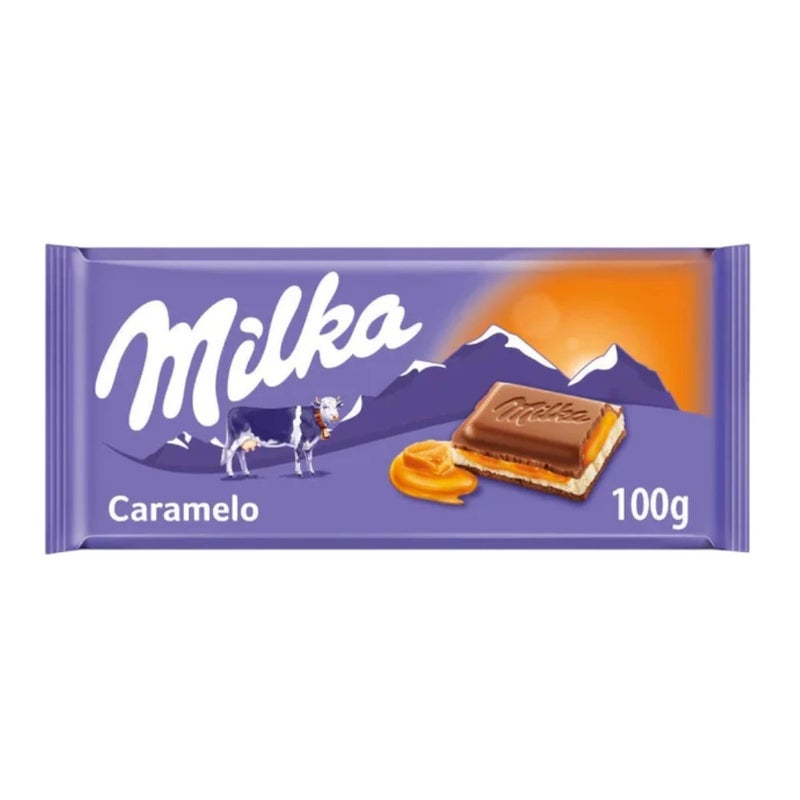 Milka Milk Chocolate Bar In Assorted Flavor- 100gms