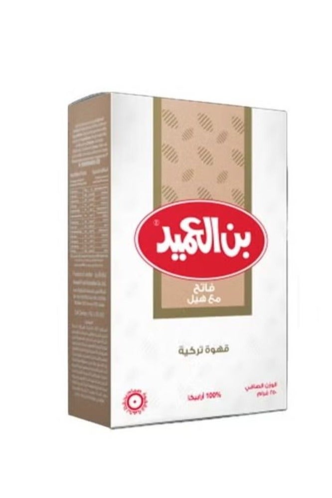 Al Ameed Light Turkish Coffee With Cardamom 250 g