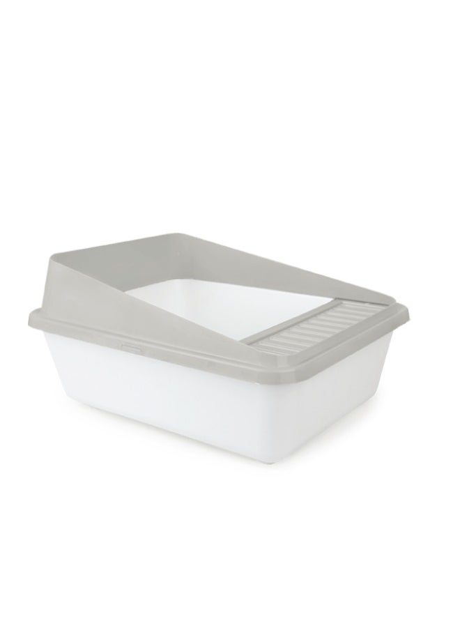 all for paws Go Fresh High Back Cat Litter Box Large Sand  - Image 1