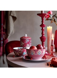 Pip Studio Flower Festival Red Porcelain Bowl 15 cm  - Image 2