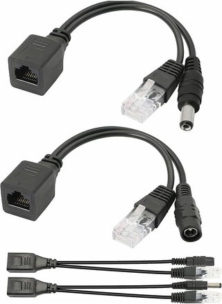 Passive POE Adapter Cable,2Pair POE Injector, and POE Splitter Kit with 5.5x2.1mm DC Connector for WLAN, Routers, Switches, Internet Telephony, IP Cameras - pzsku/ZEE65DBC662759ACF560AZ/45/_/1660720759/2e3c9227-4764-4df7-acfb-b9cbf3163e7b
