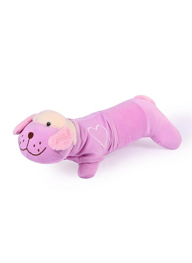 Besties BESTIES Big Size Fibre Filled Stuffed Animal Zolo Dog Soft Toy for Baby of Plush Hugging Pillow Soft Toy for Kids boy Girl Birthday Gift (55 cm,Purple)  - Image 1