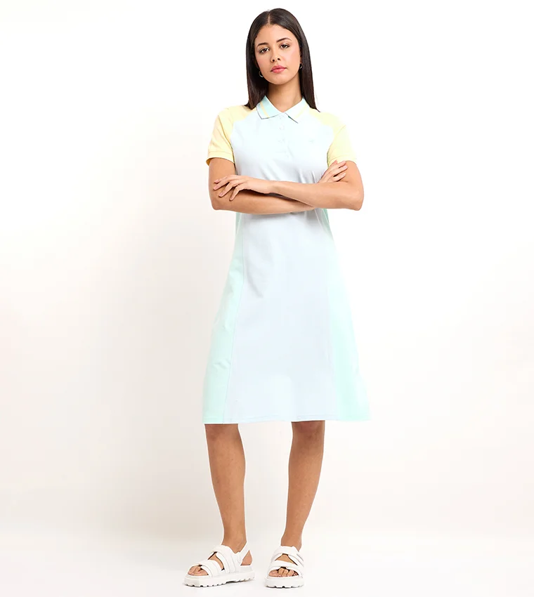 بيفرلي هيلز بولو كلوب Color-Block Short-Sleeved Polo Dress