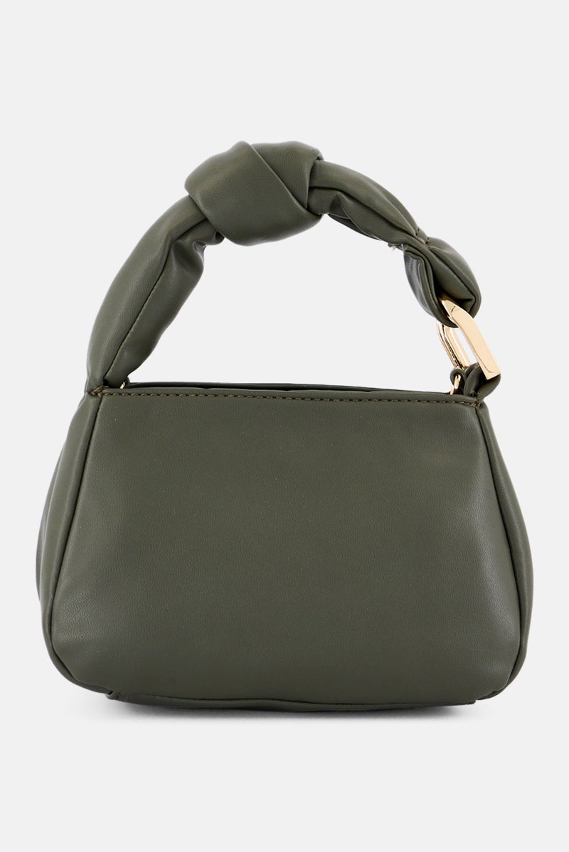 ANNE KLEIN Women Hardware Logo Mini Cross Body Bag, Dark Olive - Image 3