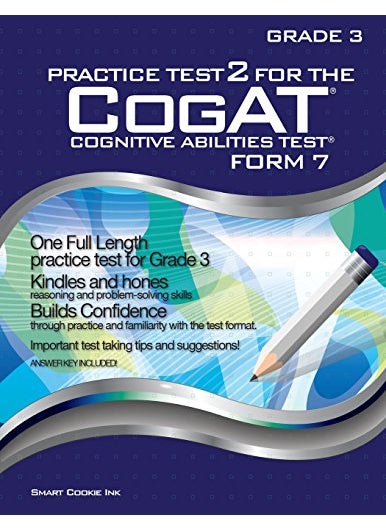 Practice Test 2 For The Cogat Form 7 Grade 3 Level 9 Cogat Grade 3 Cogat Grade 3