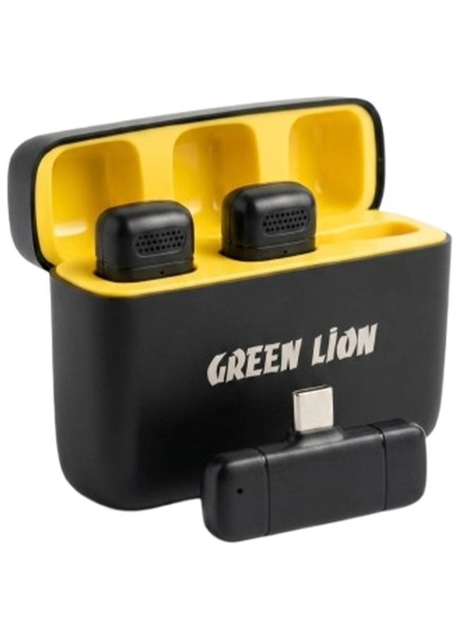 GREEN LION Wireless Dual Lavalier Microphone with Noise Reduction and Ultra Low Latency for Smartphone Camera Live Streaming Podcast and Video Recording Portable Clip On Microphone System with Charging Case Long Battery Life Clear Audio Sound Sync and 20M Wireless Transmission - Image 3