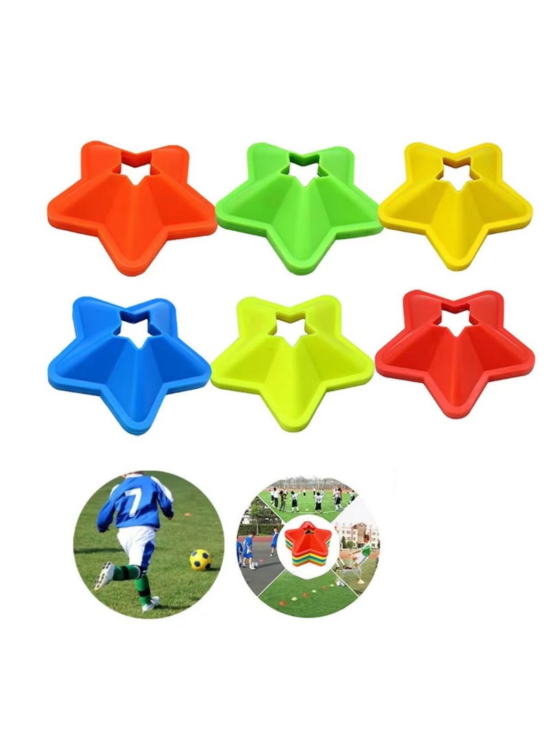 سبال مخاريط رياضية بتصميم نجوم، مخاريط كرة قدم، مخاريط مرور بلاستيكية، مخاريط علامات تدريب رياضية، مخاريط رياضية حديثة، نقاط رئيسية - Image 4