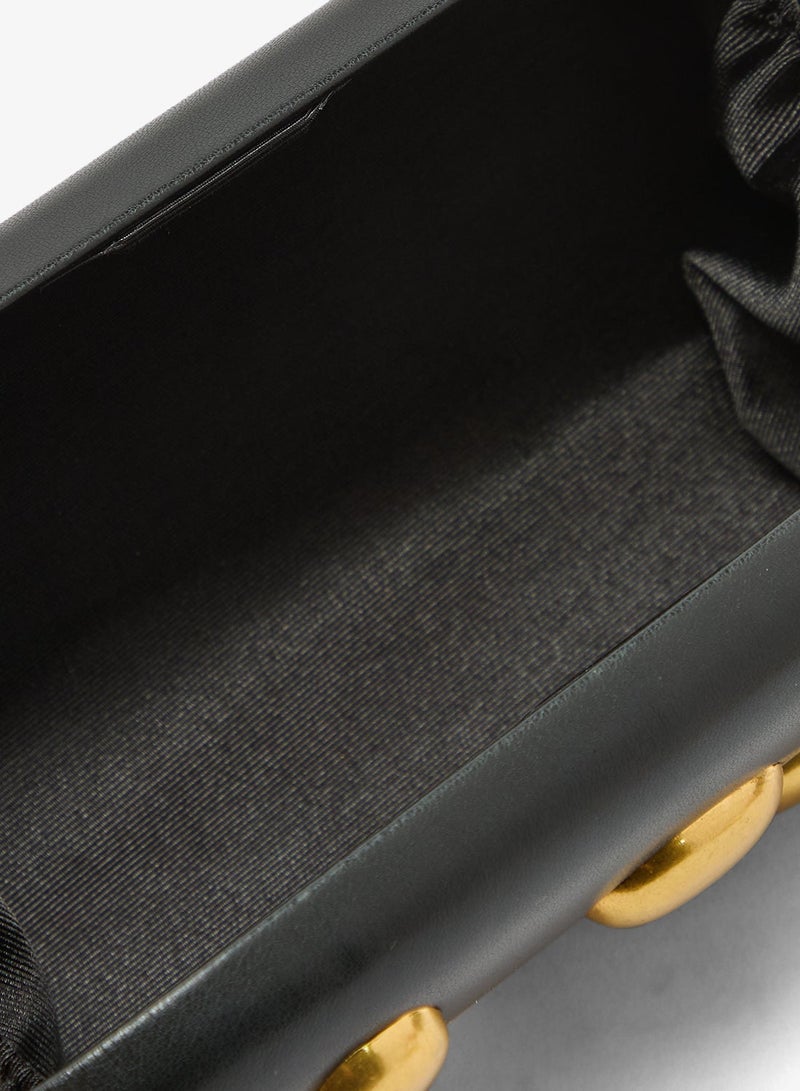 ELLA Statement Clutch With Gold Embellishments - Image 5