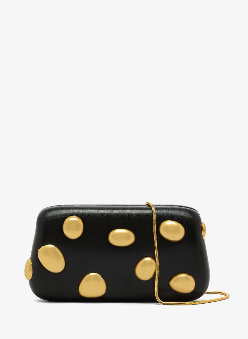 ELLA Statement Clutch With Gold Embellishments - Image 2