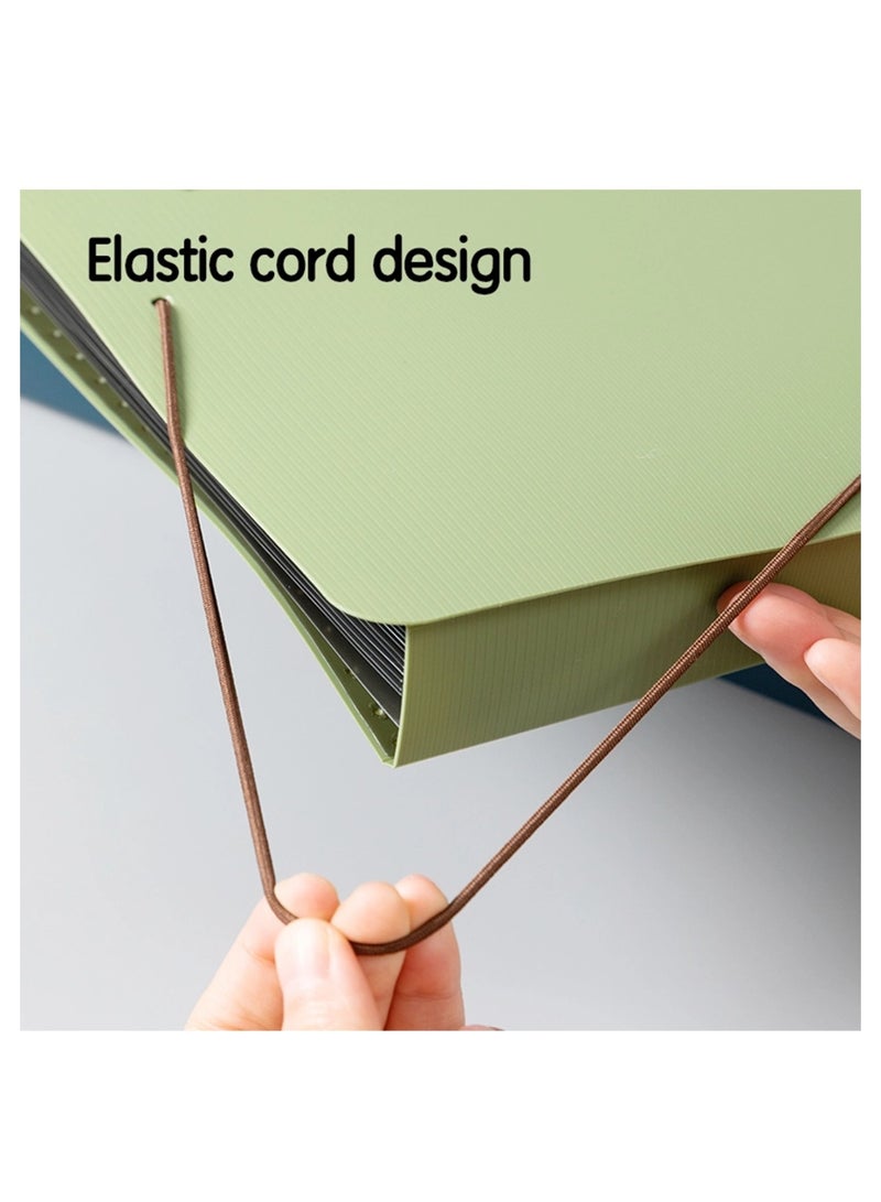 Deli 1-Piece A4 Size Expanding File With Elastic Closure Assorted Colours - Image 5