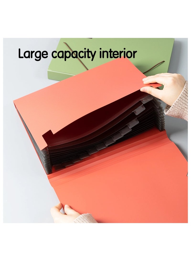 Deli 1-Piece A4 Size Expanding File With Elastic Closure Assorted Colours - Image 3