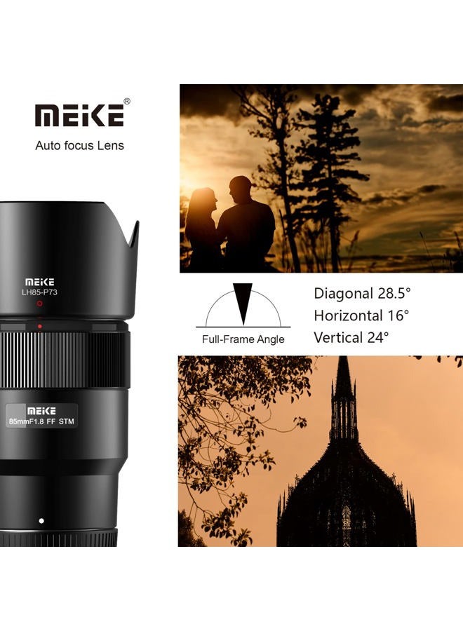 Meike عدسة بورتريه متوسطة الطول 85 مم F1.8 بتركيز تلقائي STM بمحرك خطوة متوافقة مع كاميرات نيكون Z Mount Z50، Z50II، Z5، Z6، Z7، Z6II، Z7II، Z9، Z30، Z fc - Image 4