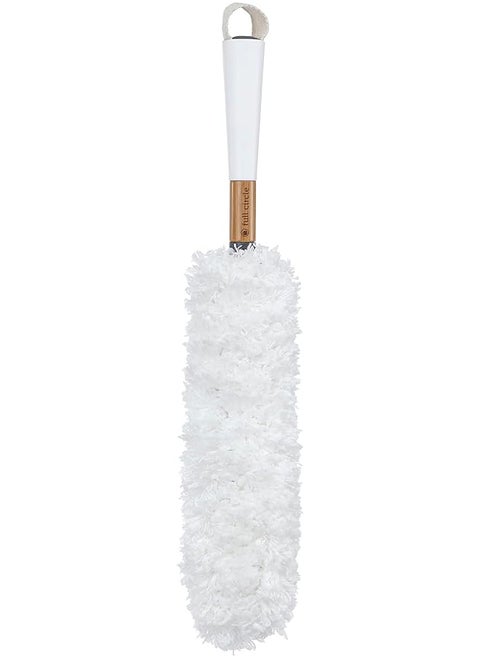 Full Circle - FC14603W Dust Whisperer Washable Microfiber Duster with Replaceable Head, White