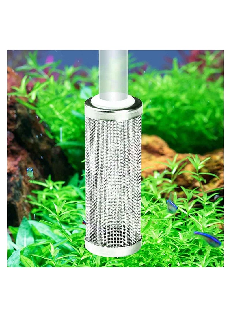 4 Pcs Aquarium Intake Strainer, 16mm Fish Tank Mesh Shrimp Guard Net Guard Intake Strainer Filter for Protecting Fish Shrimp Inhalation