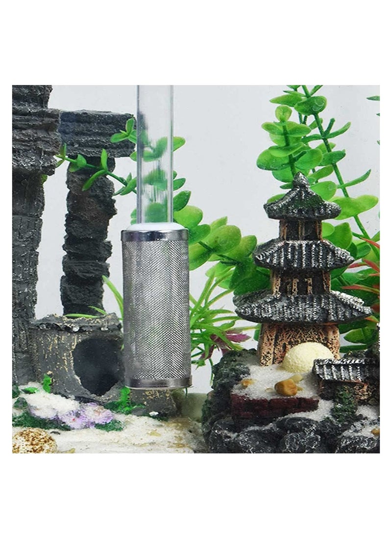 4 Pcs Aquarium Intake Strainer, 16mm Fish Tank Mesh Shrimp Guard Net Guard Intake Strainer Filter for Protecting Fish Shrimp Inhalation