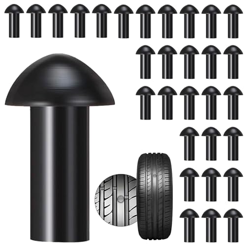 Richcat Replacement Mushroom Plugs for tubeless Tire Puncture Repair kit,for Motorcycles, Cars, Trucks, ATVs and Tractors(30 Plugs) - Image 1