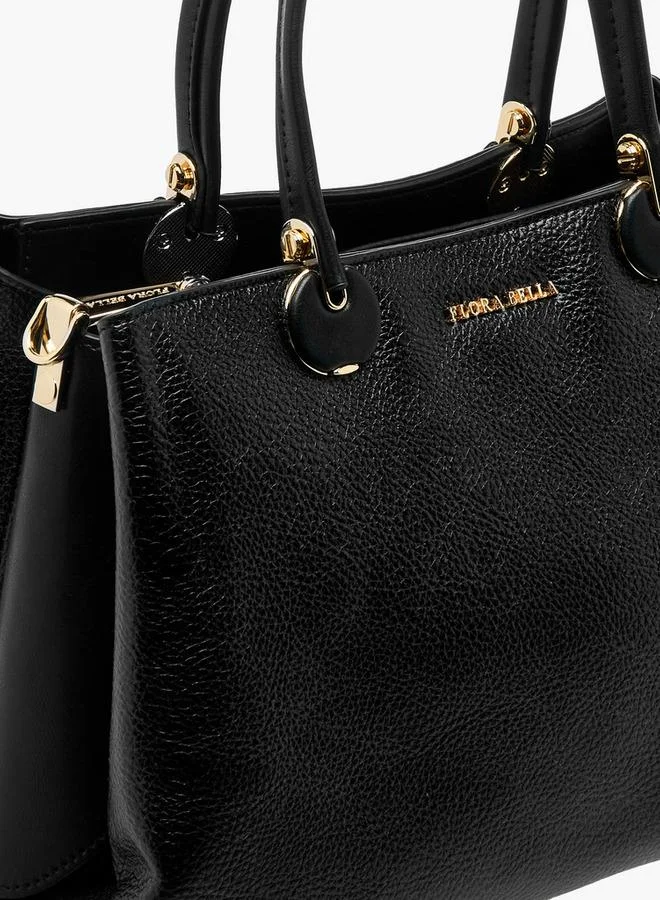 Flora Bella By Shoexpress Solid Tote Bag with Detachable Strap