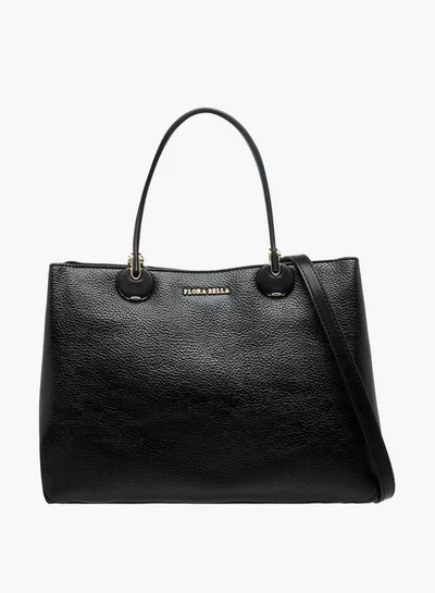 Flora Bella By Shoexpress Solid Tote Bag with Detachable Strap