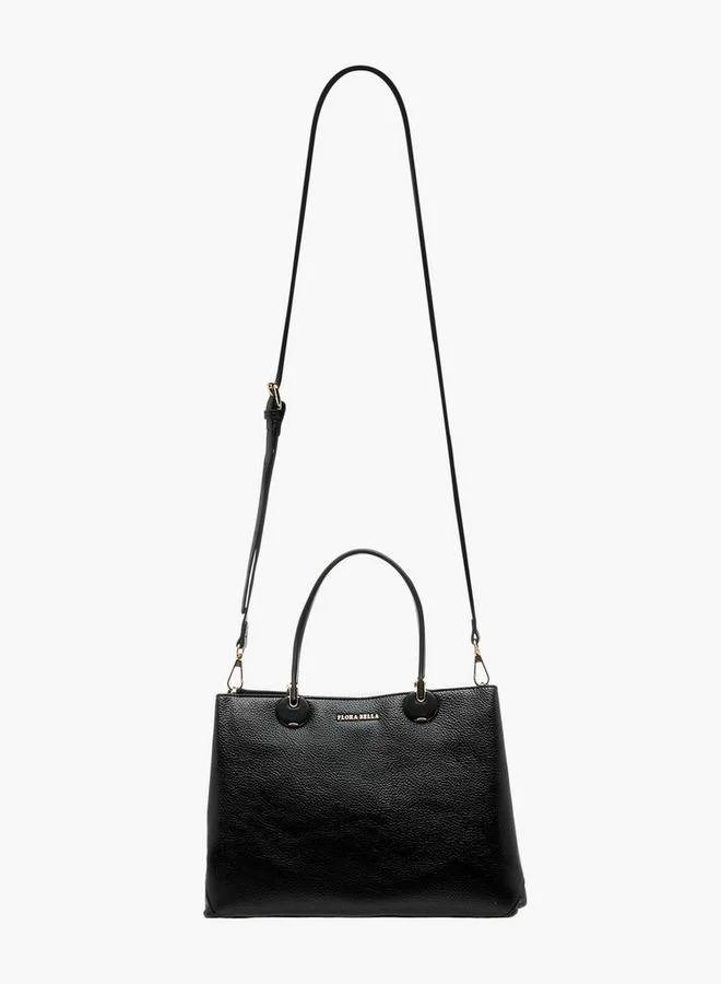Flora Bella By Shoexpress Solid Tote Bag with Detachable Strap
