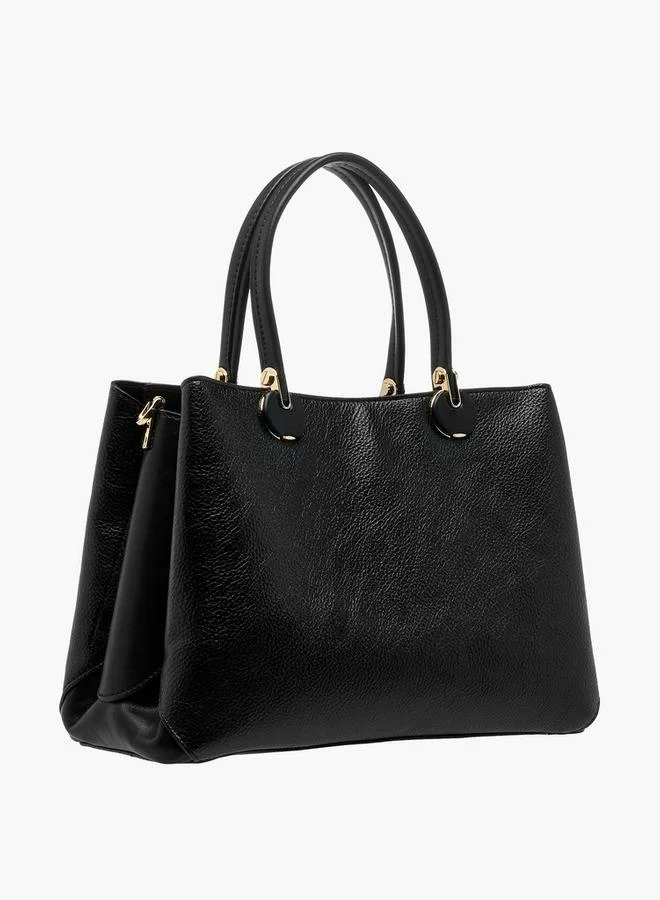 Flora Bella By Shoexpress Solid Tote Bag with Detachable Strap