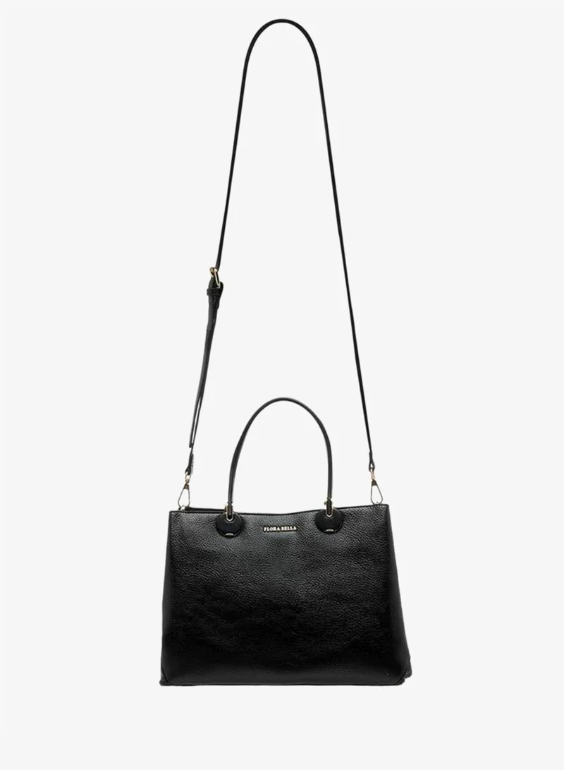 Flora Bella By Shoexpress Solid Tote Bag with Detachable Strap