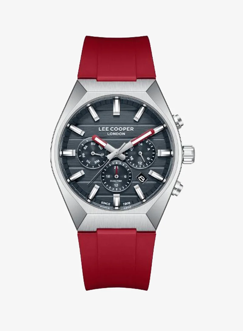 لي كوبر Men's Silicone MULTIFUNCTION Watch LC08388.398 - 41 mm