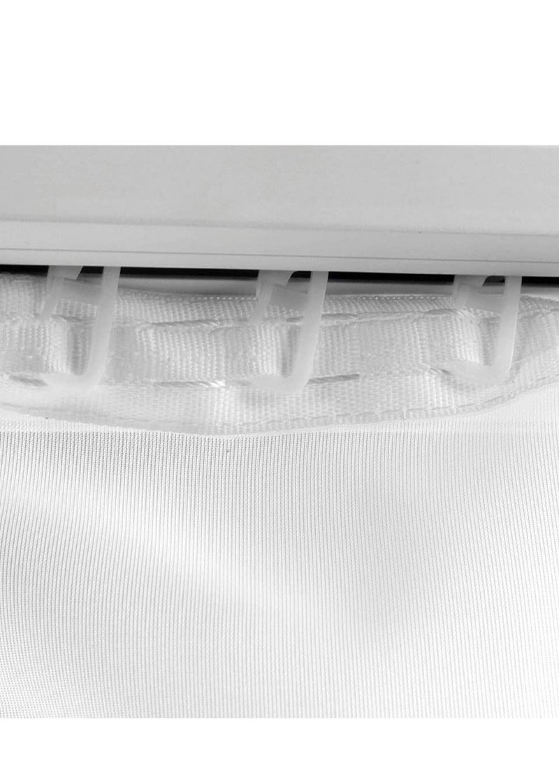 Zikra 100 Pcs Curtain Hooks Curtain Rail Track Glider HooksHead Folding Glider Rolling Curtain Clips for Drape Sliding Curtain Hanging Rings Door Curtain for 11mm Curtain Rails - Image 3