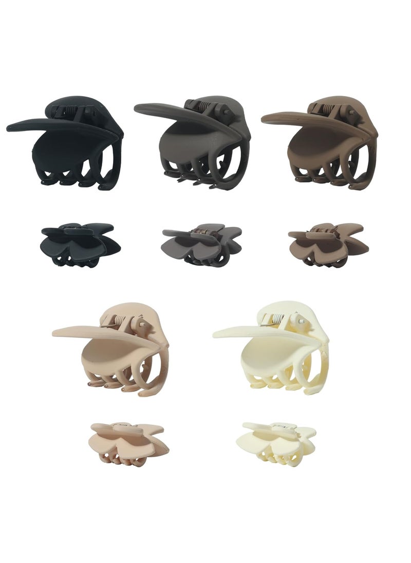 LifeDawn - LifeDawn Butterfly Matte Claw Hair Clips for Women  10 Pieces Nonslip Small Jaw Clips for Thin to Medium Hair - Image 1