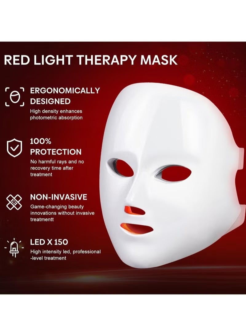 jingpin LED 7-Color Light Therapy Collagen Mask – Anti-Acne & Brightening / Rejuvenation & Anti-Aging / Multi-Effect Repair - Image 2