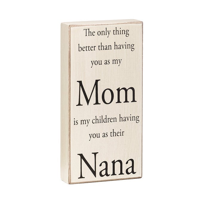 THEIR NANA BOX DECORATIVE SIGN WOOD