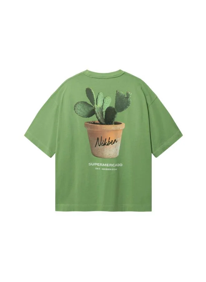 نكبن تيشيرت بوكسي بنباتات منزلية