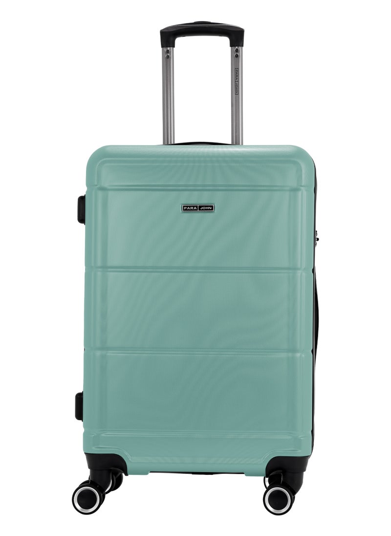 PARAJOHN AeroShield Lightweight ABS Hard Side 8 Wheels Spinner Luggage Cabin Trolley Bag with Lock 20 Inch - Jungle Green  - Image 1