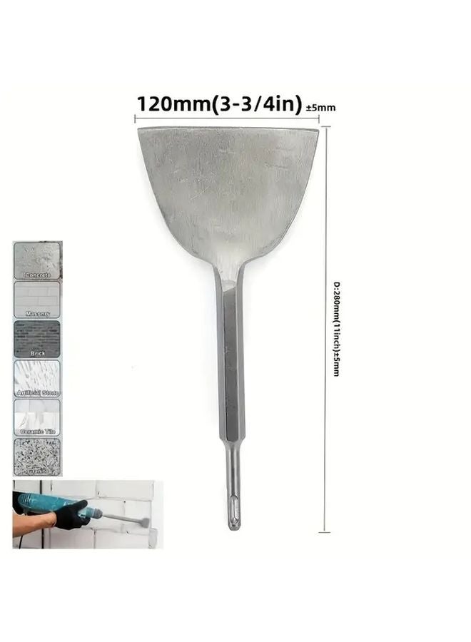 Heavy Duty Manual Chisel with Round Handle Large Head for Plastering Tile and Concrete Cutting - Image 4