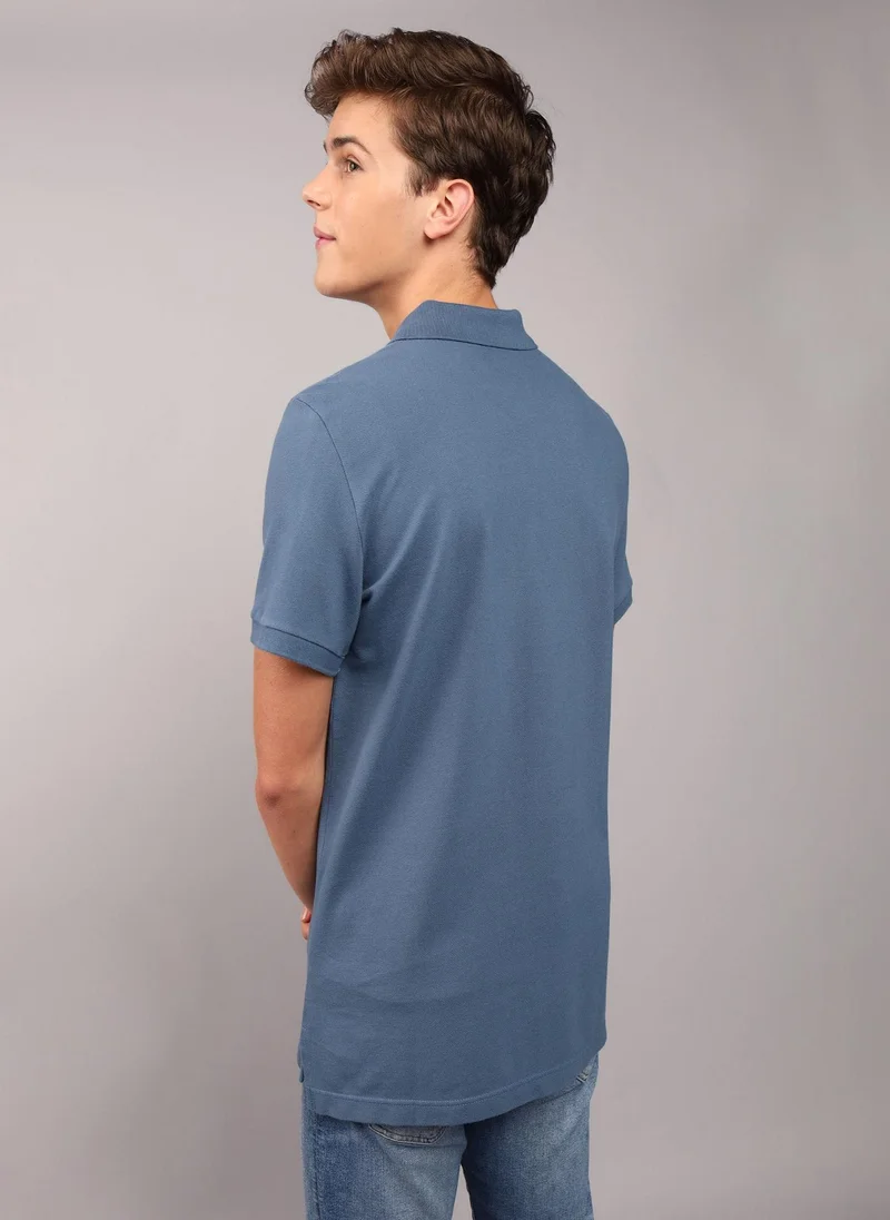 امريكان ايجل Logo Slim Flex Polo Shirt