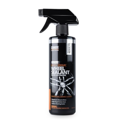 CERAKOTE Rapid Ceramic Wheel Sealant - Ceramic Spray Coating for Wheels - Quick and Easy to Apply - Repels Brake Dust – Extremely Hydrophobic - Image 1